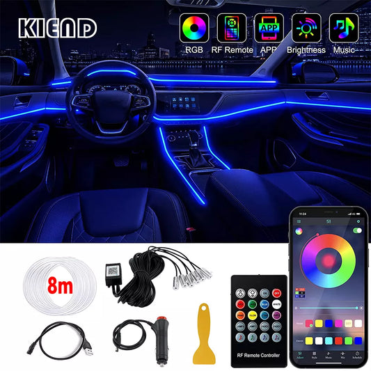 Smart RGB Neon Car Interior Lighting System